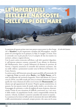 170 passi alpini italiani su asfalto da fare in moto